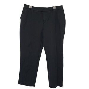 Eloquii Black Cropped Ankle Work Pants Womens 16 Front Seam